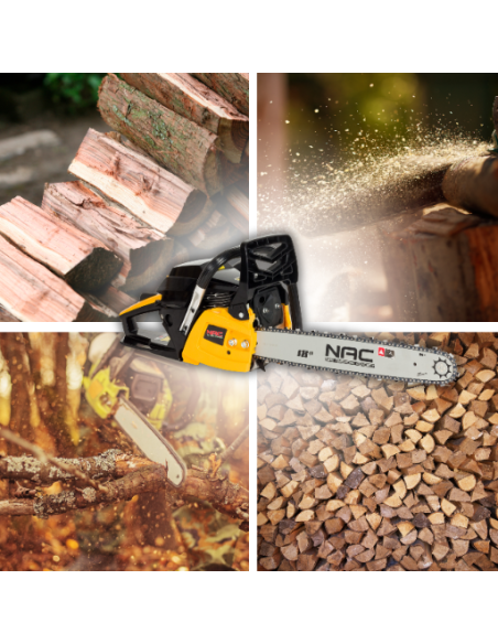 Funkcjonalna piła łańcuchowa spalinowa  51,7 cm3 45 cm NAC CS1560 5902490741560 8