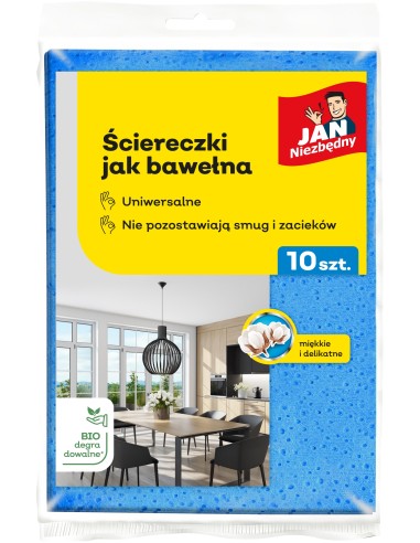 Ściereczki jak bawełna uniwersalne Jan Niezbędny 10szt 5900536267715