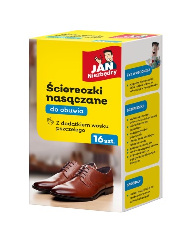 Ściereczki do czyszczenia butów i skóry 48szt Jan Niezbędny 5900536316772 3