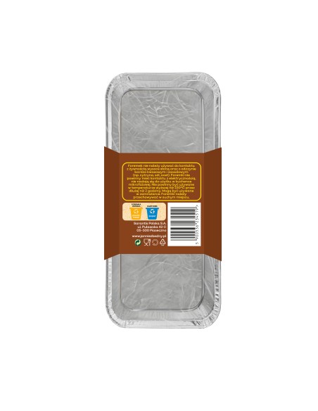 Aluminiowe foremki do pieczenia i mrożenia 3szt Jan Niezbędny 5900536234519 2