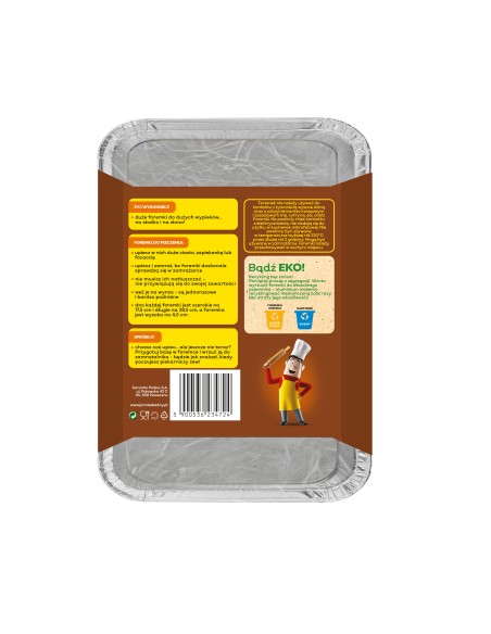Aluminiowe foremki do mrożenia i pieczenia 3szt Jan Niezbędny 5900536234724 2
