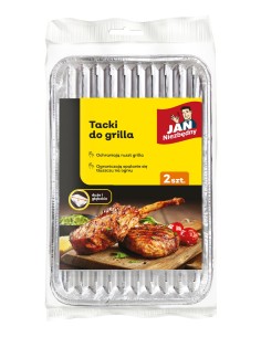 Tacki aluminiowe grillowe 34x23cm 2szt Jan Niezbędny 5900536235462