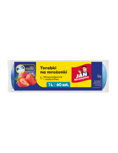 Torebki na mrożonki z klipsami 1l 180szt Jan Niezbędny 5900536266671 2