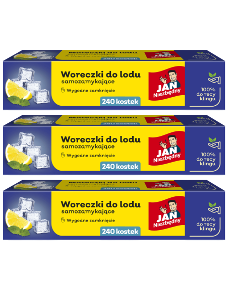 Samozamykające woreczki do lodu 720 kostek Jan Niezbędny 5900536230108