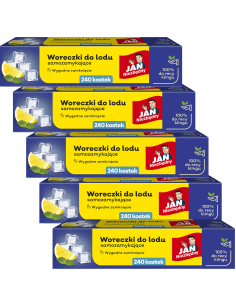 Woreczki do lodu samozamykające 1200 kostek Jan Niezbędny 5900536230108
