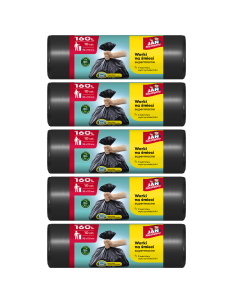 Silne worki na śmieci supermocne 160l - 5 rolek Jan Niezbędny 5900536234649