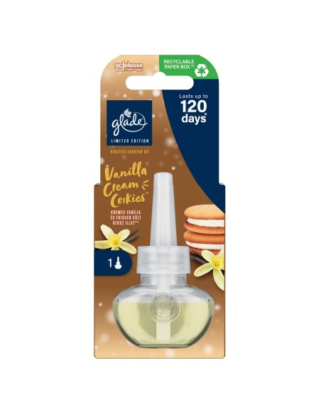 Wkład do elektrycznego odświeżacza powietrza Glade Vanilla Cream Cookies 20 ml - Odświeżacze elektryczne Wkład do elektrycznego odświeżacza powietrza Glade Vanilla Cream Cookies 20 ml 5000204362459 2