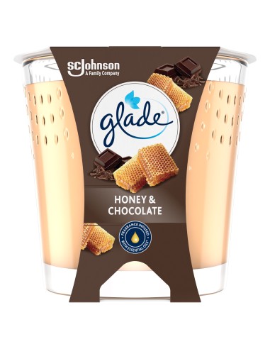 Świeca zapachowa Glade Honey & Chocolate 112 g 5000204356779