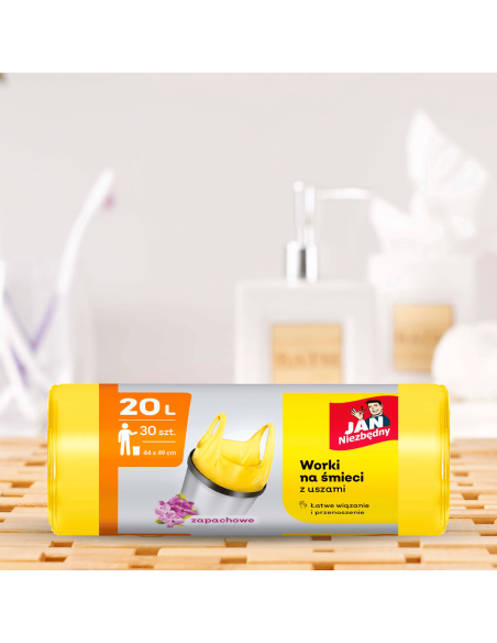 Zapachowe zawiązywane worki na śmieci T-shirt Jan Niezbędny 20 L, 30 szt. 5900536310510 4