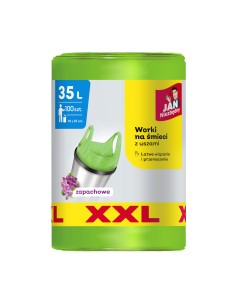 Worki zapachowe na śmieci T-shirt 35l 100szt Jan Niezbędny 5900536328058