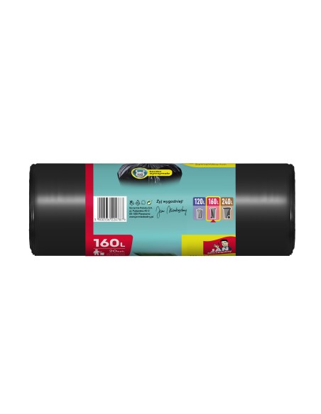 Supermocne worki na śmieci 160L Jan Niezbędny 20 szt. 5900536224787 3