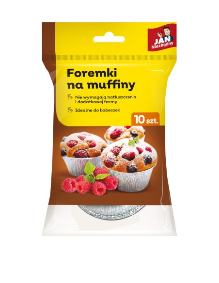 Foremki aluminiowe do muffinek, babeczek Jan Niezbędny 10 szt. 5900536311791