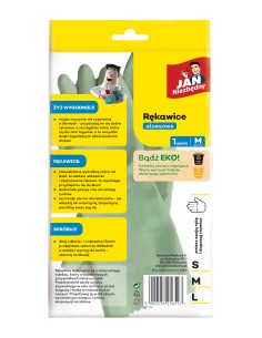 Aloesowa rękawice wielorazowe rozmiar M Jan Niezbędny 1 para 5900536256597 2
