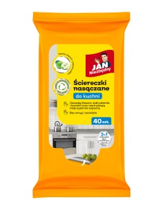 Ściereczki nasączane do kuchni Jan Niezbędny 40 szt. 5201314185819