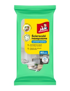 Uniwersalne ściereczki nasączane Jan Niezbędny 40 szt. 5201314185802