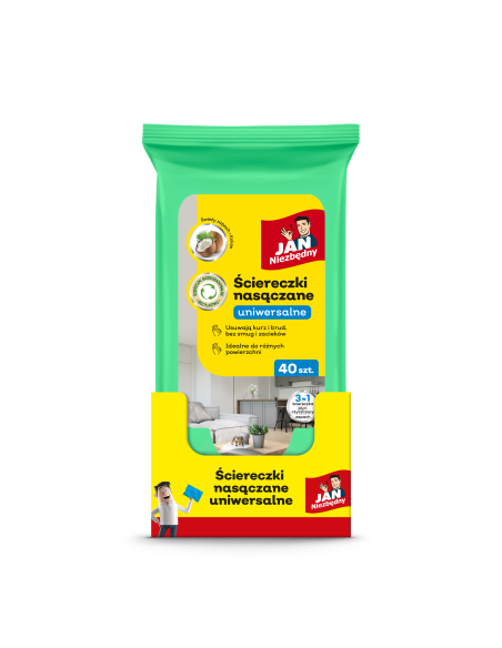 Uniwersalne ściereczki nasączane Jan Niezbędny 40 szt. 5201314185802 2