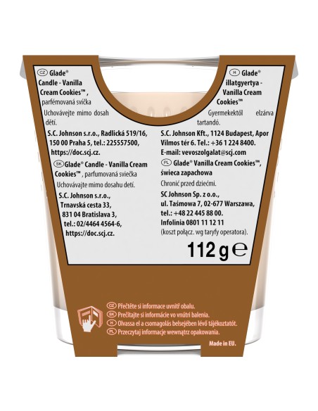 Zestaw trzech świec zapachowych świątecznych Glade Szarlotka + Ciasteczka + Owoce leśne - Świece zapachowe Zestaw trzech świec zapachowych świątecznych Glade Szarlotka + Ciasteczka + Owoce leśne 5000204362930 6