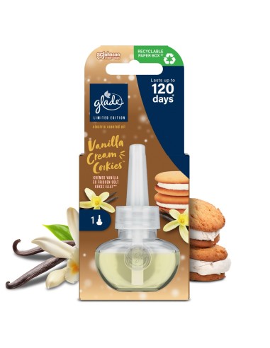 Wkład do elektrycznego odświeżacza powietrza Glade Vanilla Cream Cookies 20 ml 5000204362459