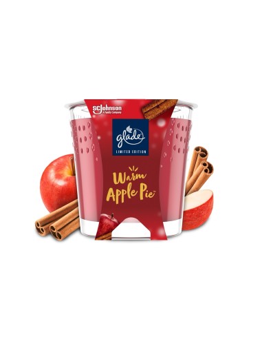 Jesienna świeca zapachowa Glade Warm Apple Pie 112 g 5000204362930