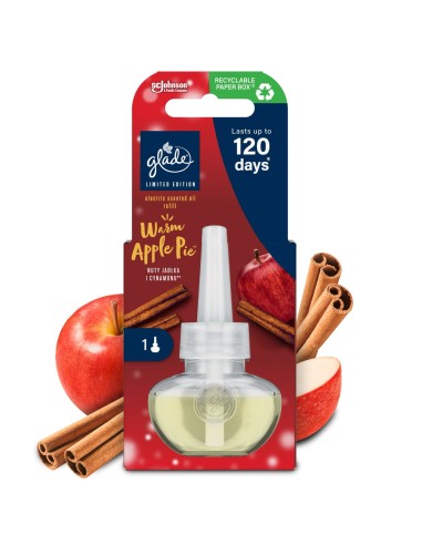 Wkład do elektrycznego odświeżacza powietrza Glade Warm Apple Pie 20 ml 5000204369014