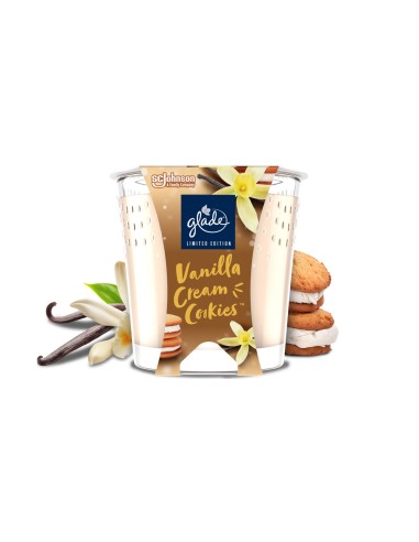 Świeca zapachowa Glade Vanilla Cream Cookies 112 g 5000204362992