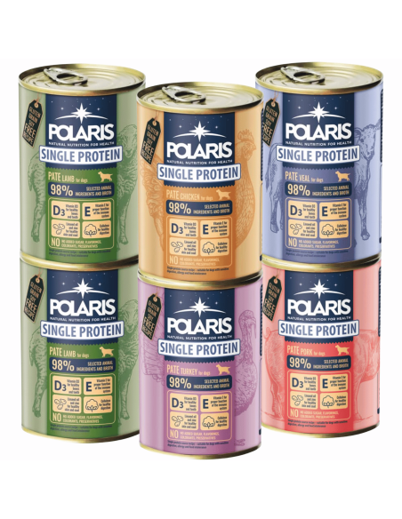 6x Monobiałkowa mokra karma dla psa Mix Smaków Polaris 6 x 400 g 8595606409415 11