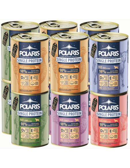 Bezzbożowa mokra karma dla psa Polaris Zestaw 12 x 400 g 8595606409415 11