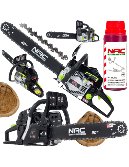 Pilarka łańcuchowa NAC-CST61-50AC + łańcuch + Olej NAC Mix 0,1L 5907510489460