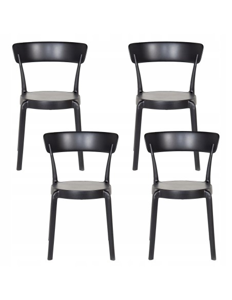 Zestaw nowoczesnych krzeseł w stylu skandynawskim MEVEN Modesto, 4 szt. 5902490787353