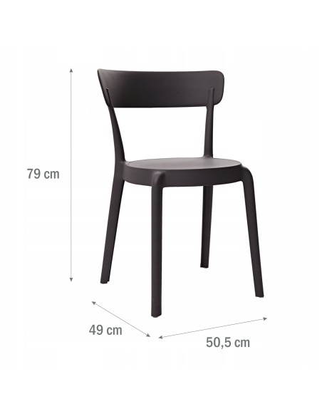 Zestaw nowoczesnych krzeseł w stylu skandynawskim MEVEN Modesto, 4 szt. 5902490787353 8