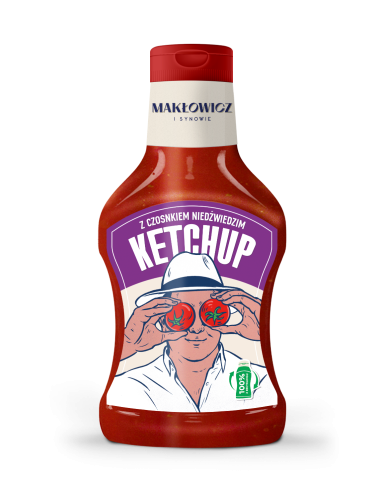 Intensywny ketchup z czosnkiem niedźwiedzim Makłowicz i Synowie 490 g 5905644031425