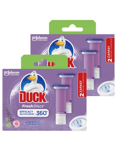 Duży zestaw żelowych krążków do WC Duck Fresh Discs z aplikatorem 5000204338980 4