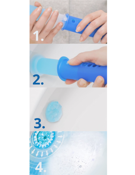 Duży zestaw żelowych krążków do WC Duck Fresh Discs z aplikatorem 5000204338980 6