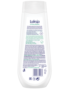 Hipoalergiczny żel pod prysznic z olejem z konopi Luksja 500 ml 5900536352985 2