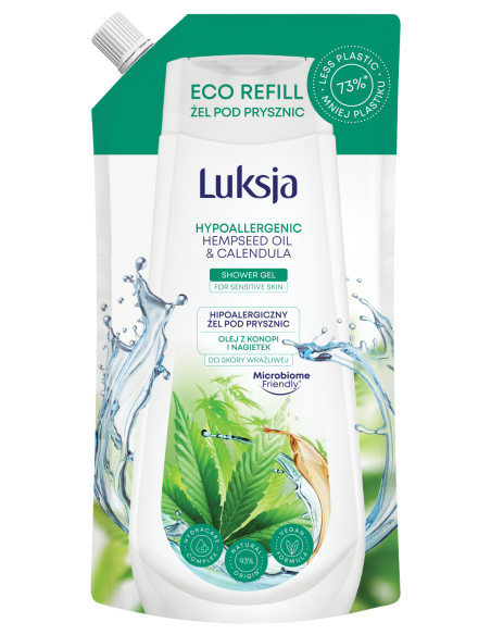 Delikatny żel pod prysznic dla skóry wrażliwej Luksja 500 ml Zapas 5900536353128