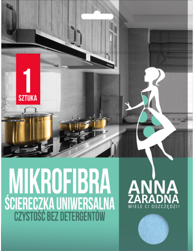 Uniwersalna ściereczka z mikrofibry Anna Zaradna 1 szt. 5903936012626