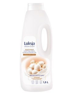 Kremowy płyn do kąpieli z mleczkiem bawełnianym i prowitaminą B5 Luksja 1500 ml 5900536356761