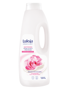 Delikatny płyn do kąpieli z różą i proteinami mleka Luksja 1500 ml 5900536356778