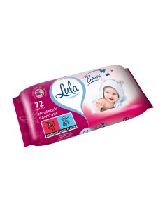 Miękkie chusteczki nawilżane dla dzieci z alantoiną LULA 72 szt. 5903936018192