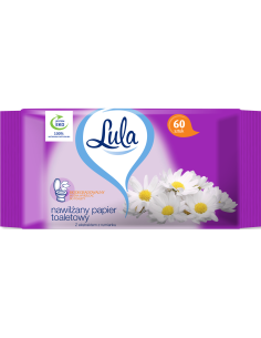 Nawilżany papier toaletowy z rumiankiem LULA 60 szt. 5903936021420 2