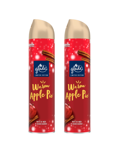 2x odświeżacz powietrza w aerozolu Glade Warm Apple Pie 5000204316728