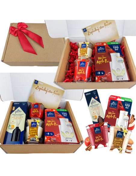 2x Świąteczny zestaw prezentowy Glade - Świece zapachowe 2x Świąteczny zestaw prezentowy Glade 5905718981564