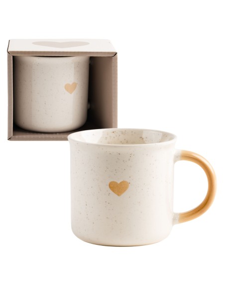 Elegancki kubek porcelanowy z sercem w opakowaniu prezentowym 380 ml 5905842527119