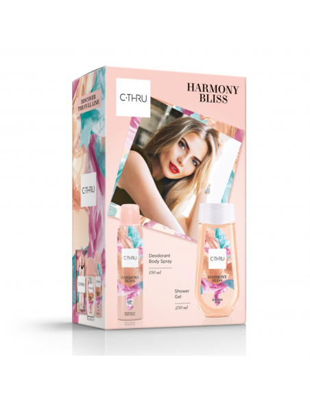 Zestaw kosmetyków do ciała C-Thru Harmony Bliss, Dezodorant + Żel pod prysznic 5900536354613