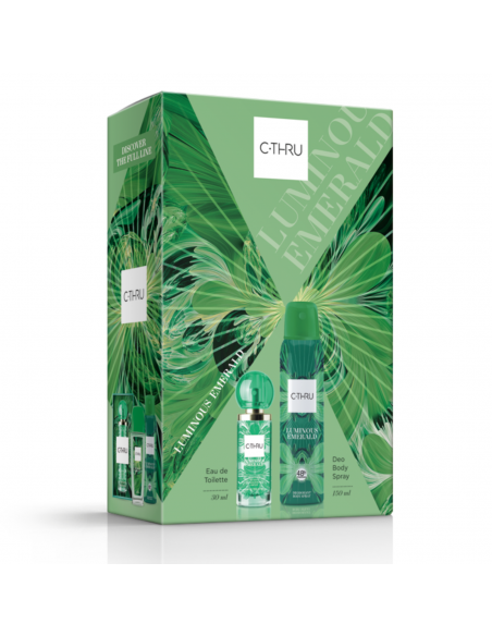 Zestaw prezentowy damski C-Thru Luminous Emerald, Dezodorant + Woda toaletowa 5900536354705