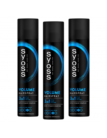 Mocny spray do włosów Syoss Volume Lift 3x300 ml 3838824405872