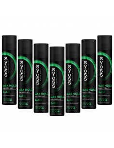 7x Bardzo mocny lakier do włosów w sprayu Syoss Max Hold 300 ml 9000100590501