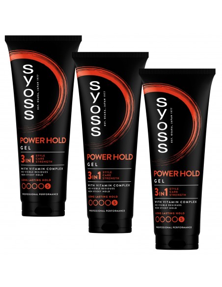 Żel do stylizowania włosów Syoss 3x250ml 3838824413457