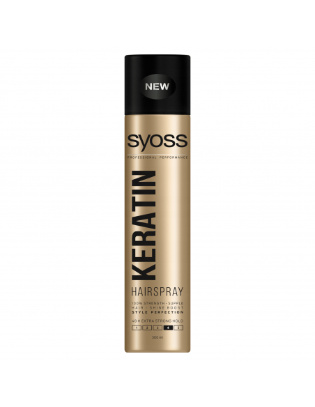 Mocny lakier do włosów Syoss Keratin 300 ml 9000100854733