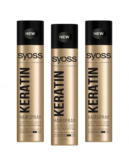 Bardzo mocny spray do włosów 3x300ml Syoss 3838824405810 2